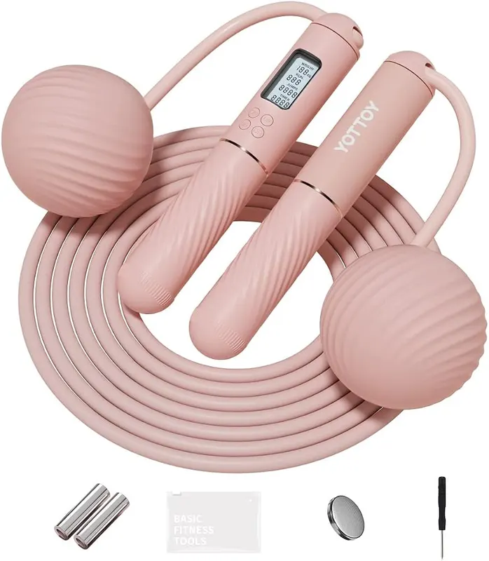 YOTTOY Cordless Jump Rope in Pink