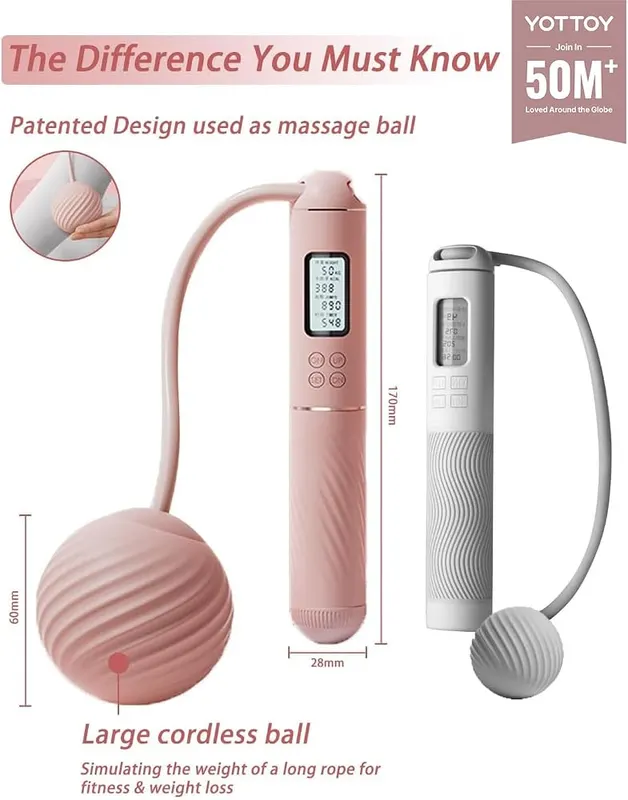YOTTOY Cordless Jump Rope – Cordless and corded in one