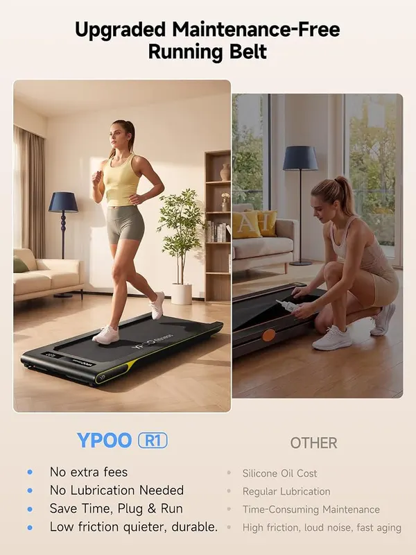 YPOO Walking Pad – 0.5 to 3.7 MPH speed range