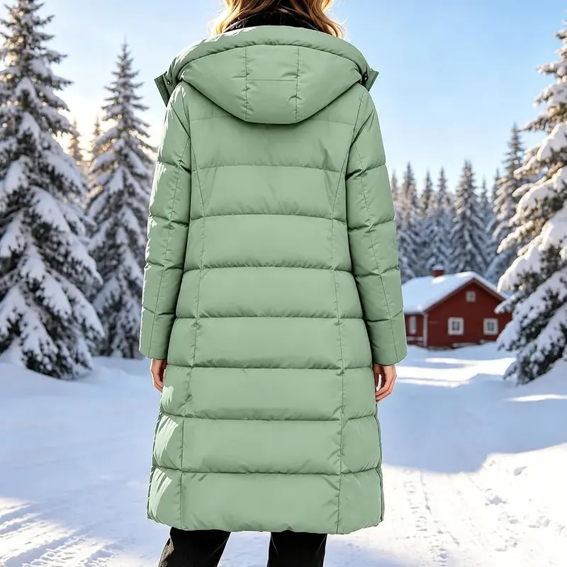 YRAETENM Winter Coats 01 Green – Relaxed boyfriend fit style