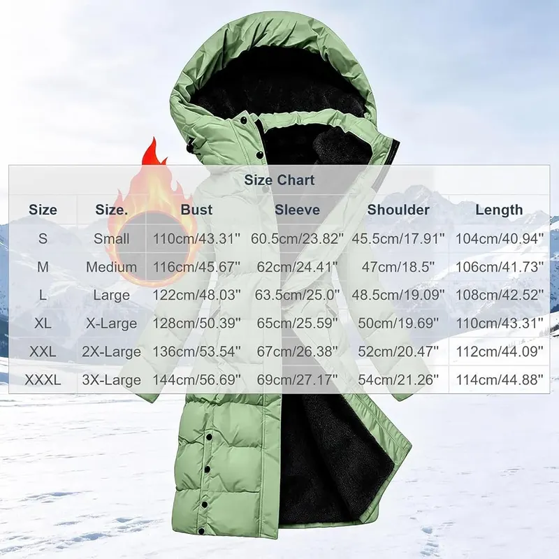 YRAETENM Winter Coats 01 Green – Versatile for daily wear and work