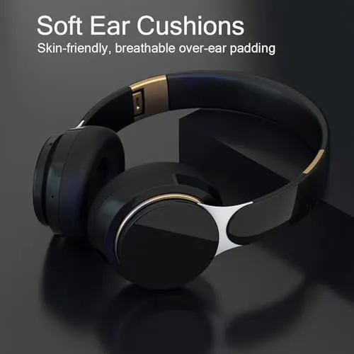 YUIOXDGL Wireless Bluetooth Headphones Over-Ear Foldable Headset – product photo 5 of 7