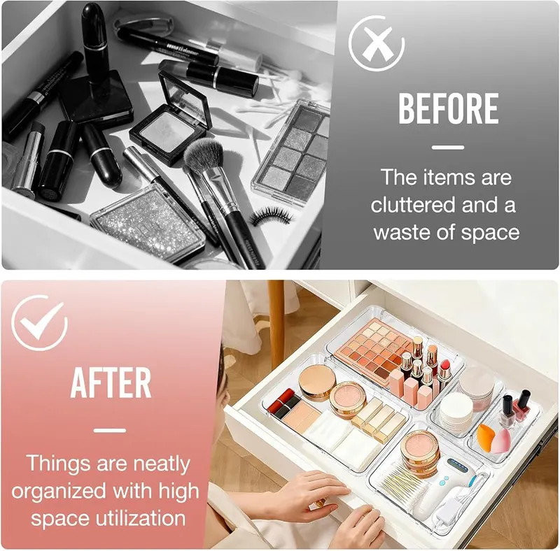 Yummy Sam 16 PCS Expandable Drawer Organizers – Sixteen pieces in two sizes