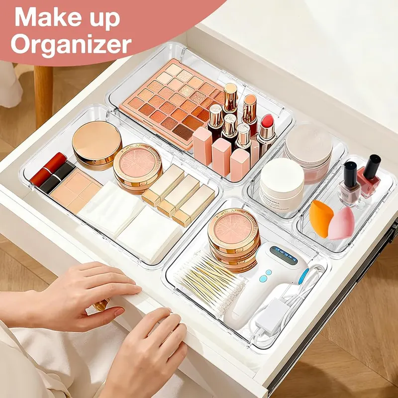 Yummy Sam 16 PCS Expandable Drawer Organizers – Thickened durable plastic construction