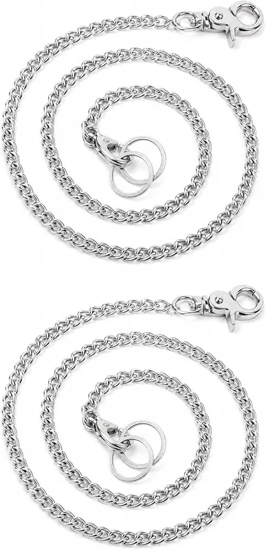 ZADL 2 Pack 27.6 Inch Wallet Chain