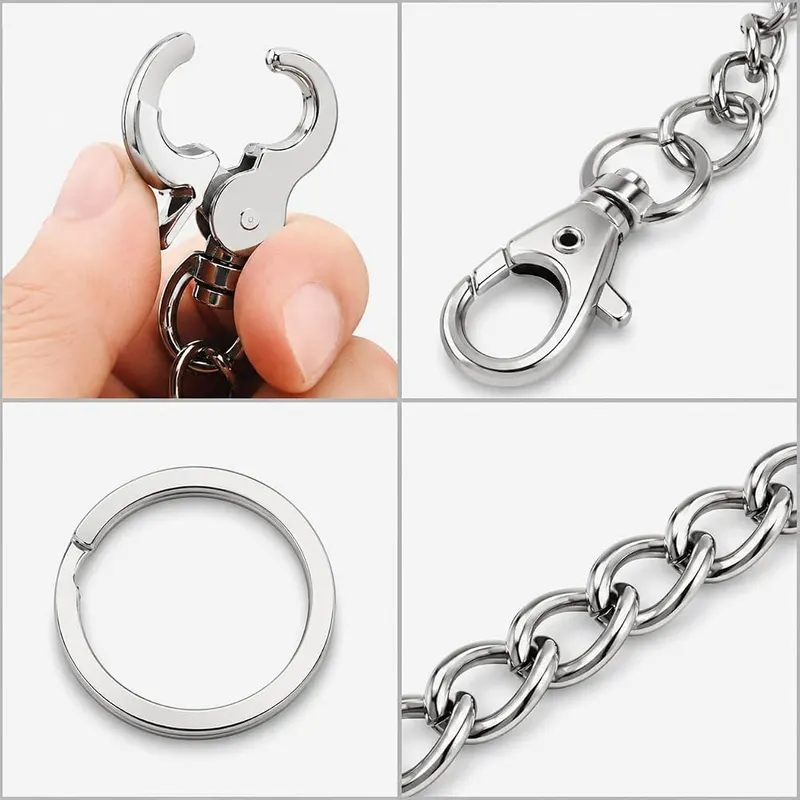 ZADL 2 Pack 27.6 Inch Wallet Chain – Features convenient lobster clasps