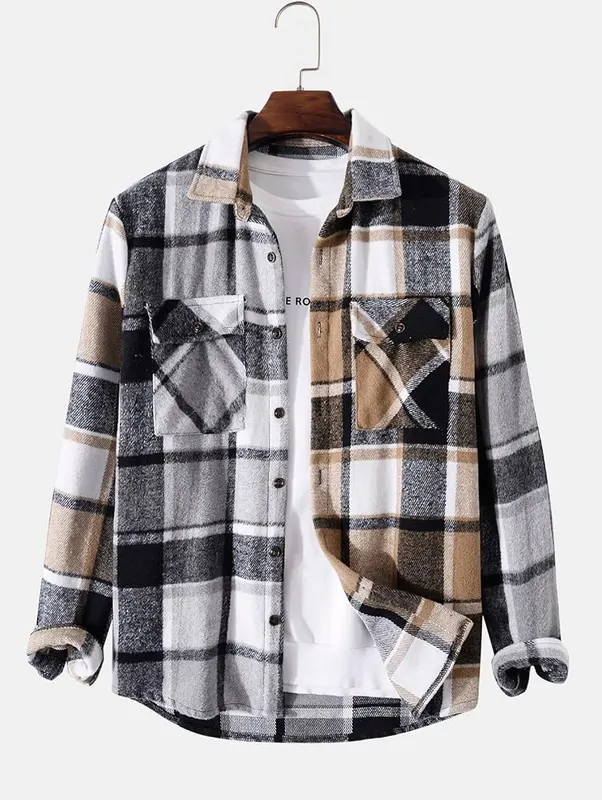 ZAFUL Classic Plaid Shirt – Long sleeve plaid shirt