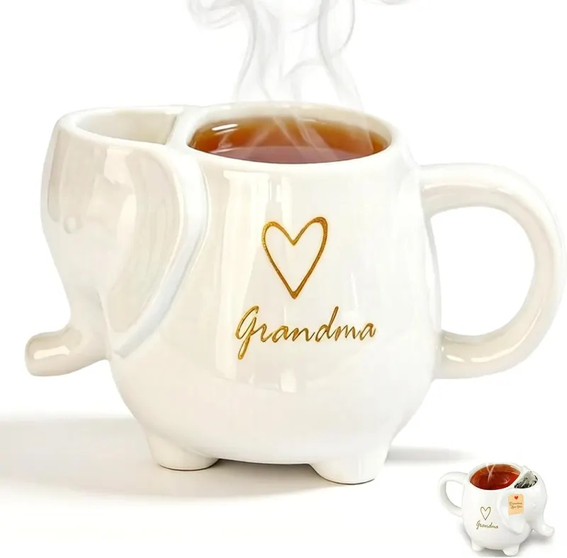 ZAGEVIVIN Elephant Ceramic Tea Mug
