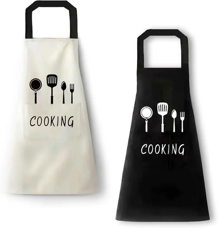 ZB.soar 2Pcs Adjustable Waterproof Kitchen Apron – Soft and safe polyester construction