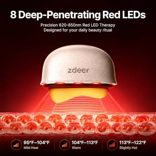 ZDEER GS5 Electric Heated Gua Sha Tool – Pink finish, single device