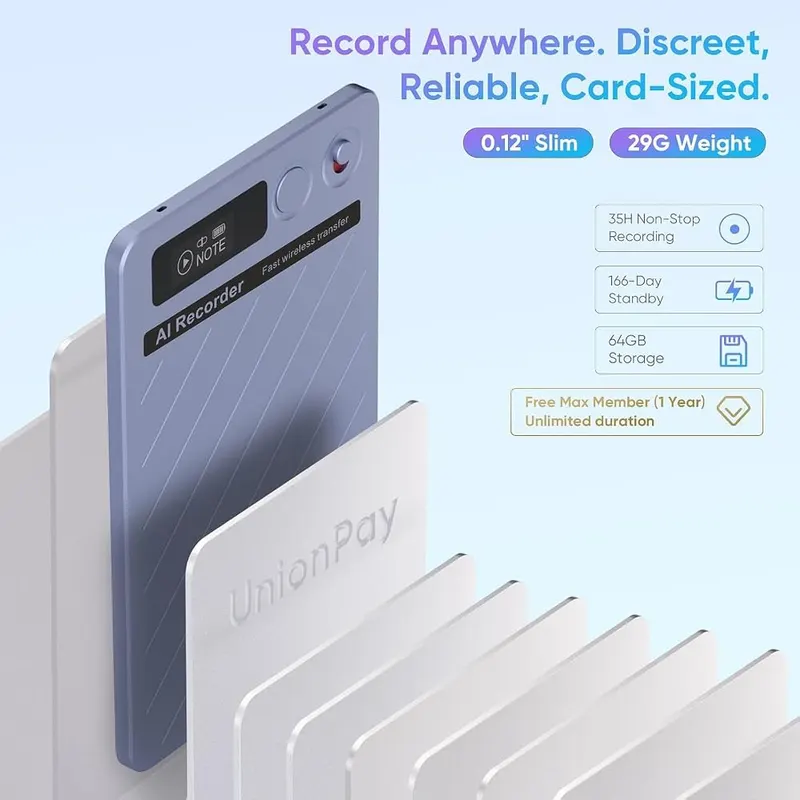 ZDK AI Voice Recorder – Global 152Language Comprehension