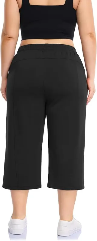 ZERDOCEAN Women’s Plus Size Capri Pants High Black – Practical Details