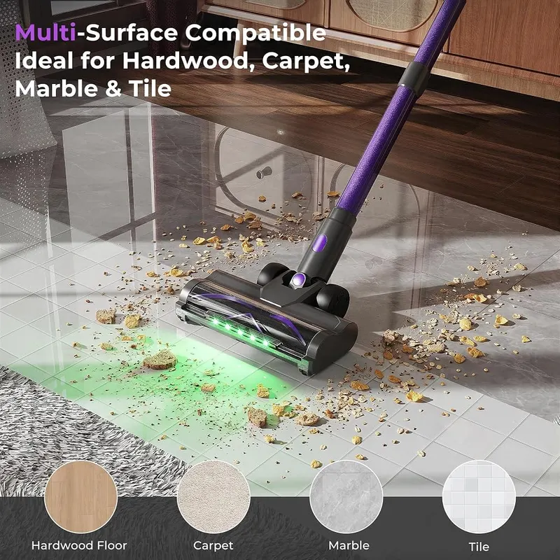 Zerinax Cordless Vacuum Cleaners – Sleek Purple Design