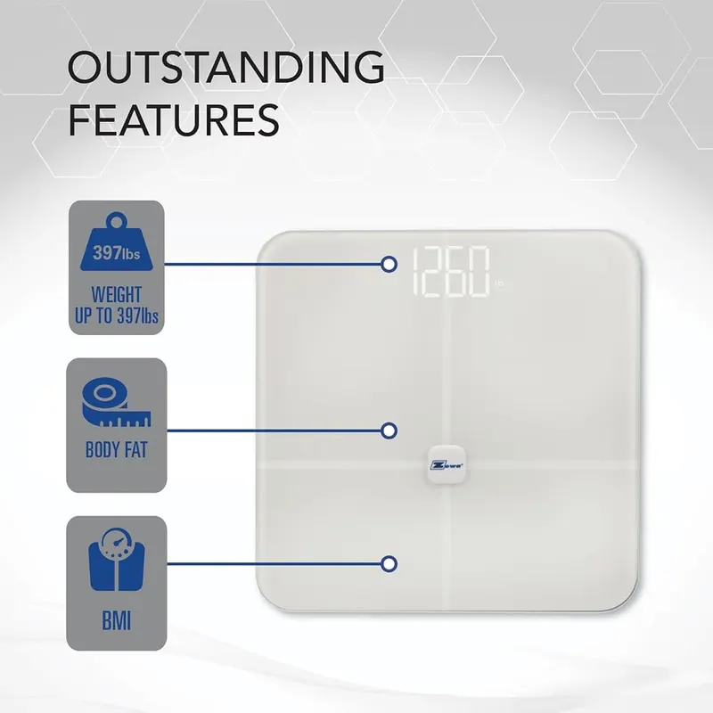 Zewa Digital Biometrics Scale – ITO Safety Glass
