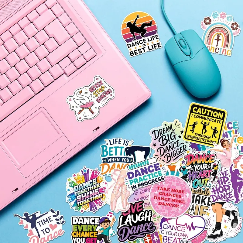 zheyistep 200PCS Dance Stickers – Residue free removal on smooth surfaces