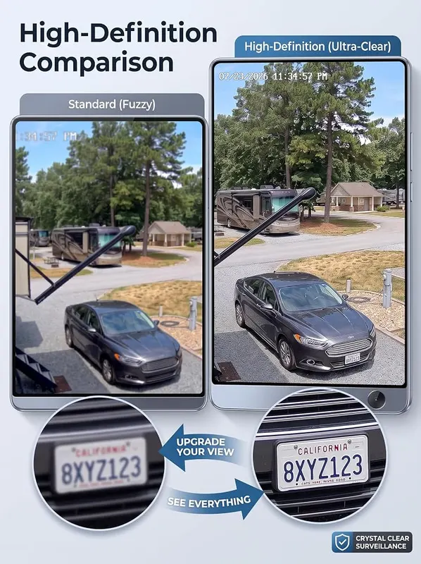 Zmodo Rv Window Camera No Drill Wireless – No-Drill & 3s Install – Stick on Window
