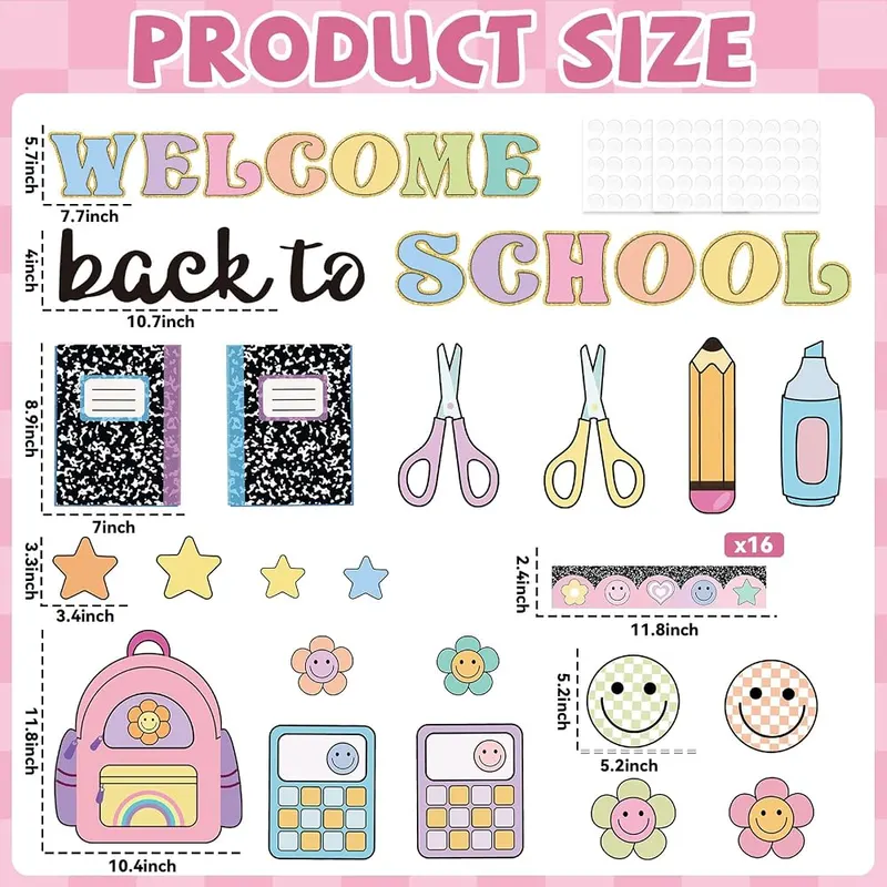 ZOIIWA Composition Notebook Classroom Decor Welcome Back – Package includes