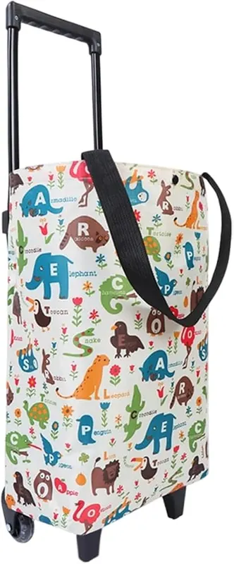 ZsaeSM Foldable Rolling Shopping Bag F006 in F006