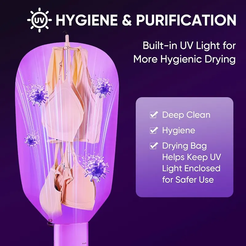 zylo Portable Dryer – Integrated UV clean light feature
