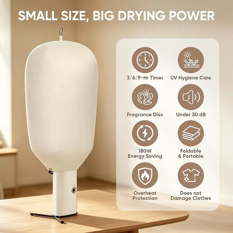 zylo Portable Dryer – Dual voltage compatibility for travel