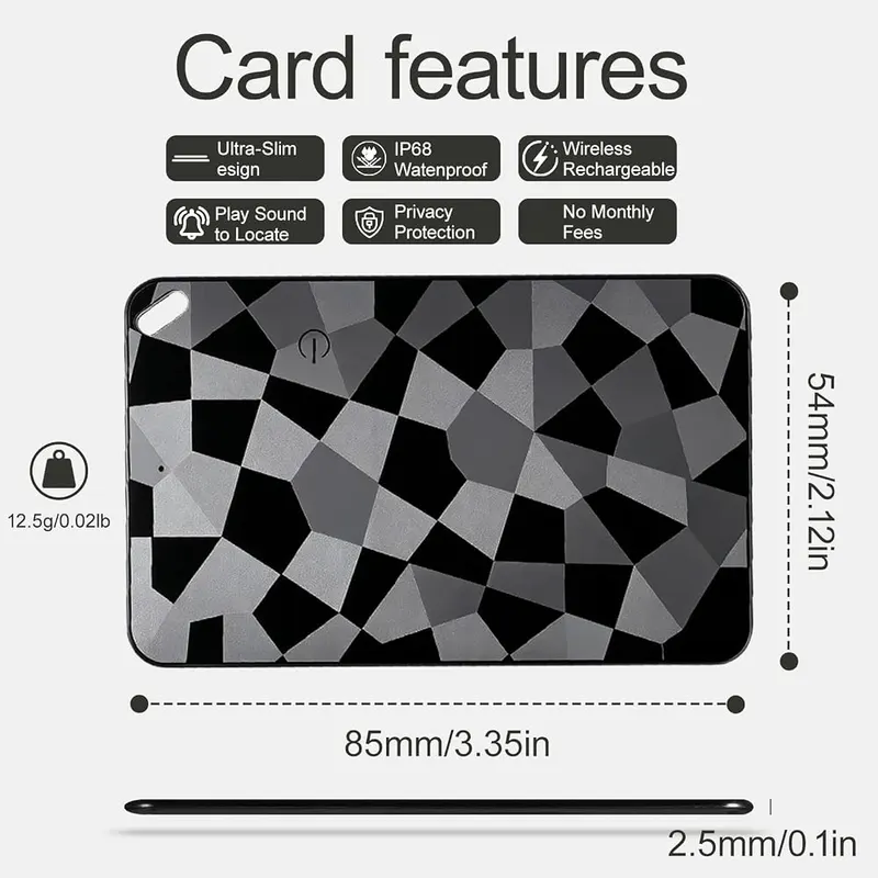 Zyrisis GPS Wallet Tracker Card – product photo 3 of 8